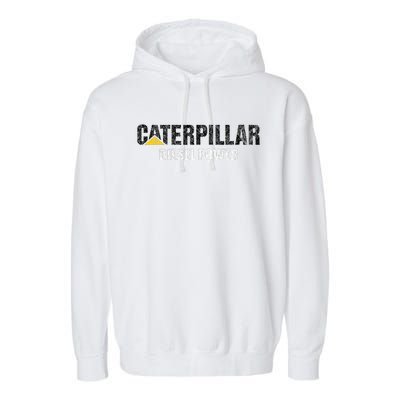 Excavator Driver Construction Machinery Cat Excavator I Love Diesel Power Garment-Dyed Fleece Hoodie