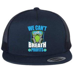 Earth Day Climate Change Global Warming Premium Flat Bill Trucker Hat