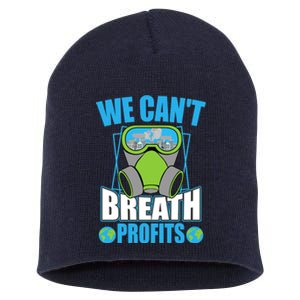 Earth Day Climate Change Global Warming Premium Short Acrylic Beanie