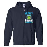 Earth Day Climate Change Global Warming Premium Full Zip Hoodie