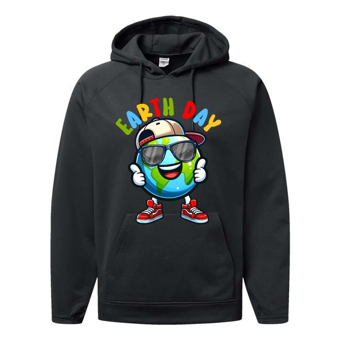 Earth Day Cute 54th Earth Day 2024 Performance Fleece Hoodie