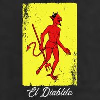 El Diablito Card Mexican Lottery Card 7 Panel Mesh Trucker Snapback Hat