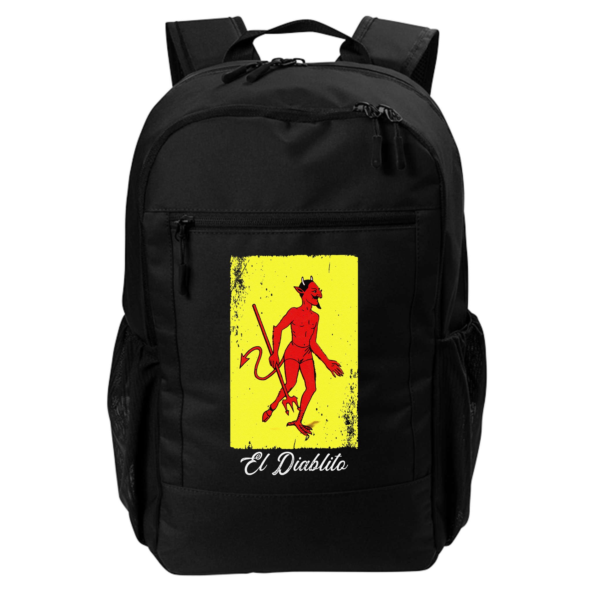 El Diablito Card Mexican Lottery Card Backpack
