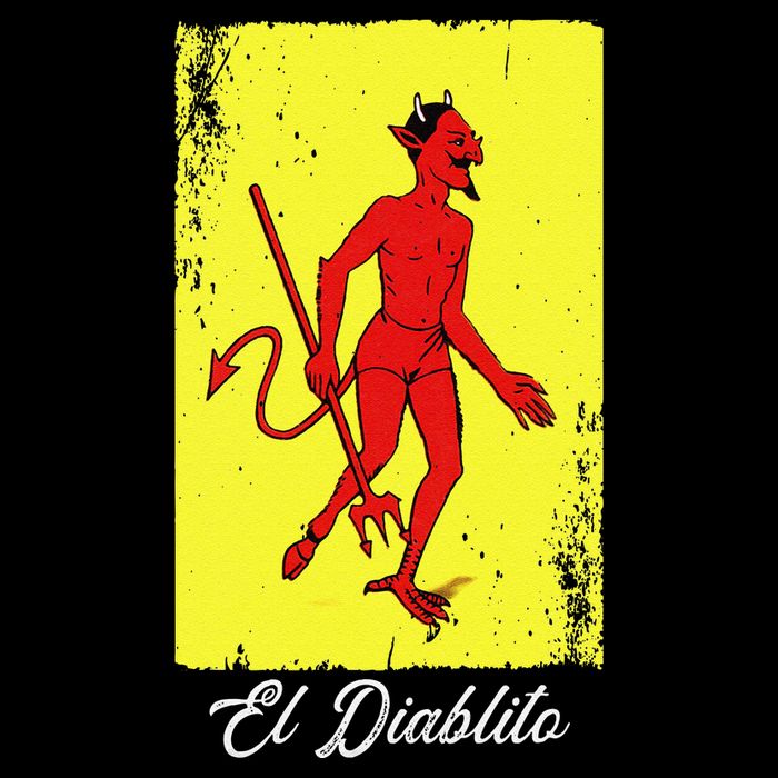 El Diablito Card Mexican Lottery Card Flat Bill Trucker Hat