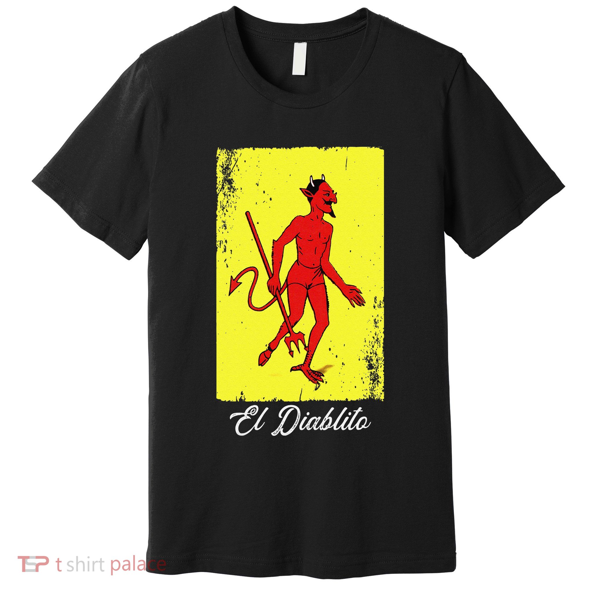 El Diablito Card Mexican Lottery Card Premium T-Shirt