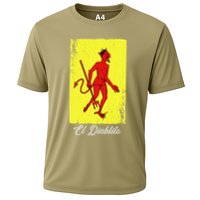 El Diablito Card Mexican Lottery Card Cooling Performance Crew T-Shirt