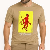 El Diablito Card Mexican Lottery Card Cooling Performance Crew T-Shirt