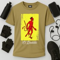 El Diablito Card Mexican Lottery Card Cooling Performance Crew T-Shirt