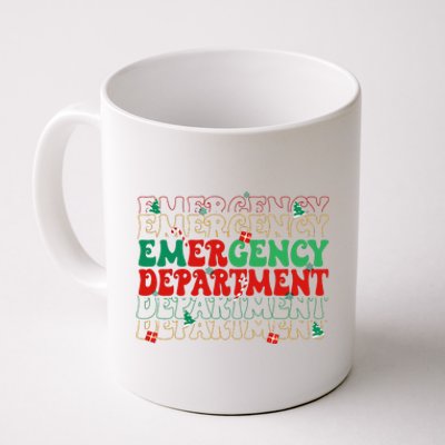 Emergency Department Christmas ED Er Nurse Crew  Coffee Mug