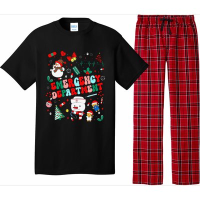 Emergency Department Christmas Ed Tech Nurse Snowman Xmas Pajama Set