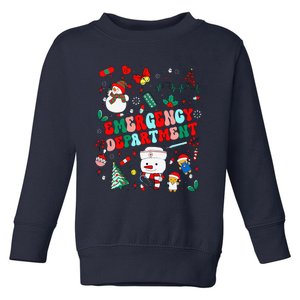 Emergency Department Christmas Ed Tech Nurse Snowman Xmas Toddler Sweatshirt