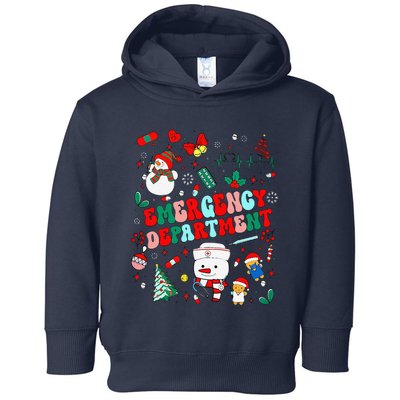 Emergency Department Christmas Ed Tech Nurse Snowman Xmas Toddler Hoodie