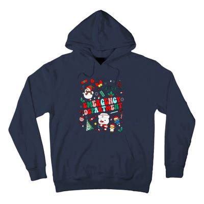 Emergency Department Christmas Ed Tech Nurse Snowman Xmas Tall Hoodie