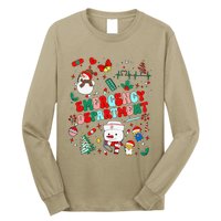 Emergency Department Christmas Ed Tech Nurse Snowman Xmas Long Sleeve Shirt