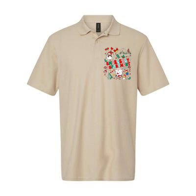 Emergency Department Christmas Ed Tech Nurse Snowman Xmas Softstyle Adult Sport Polo