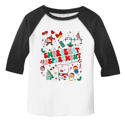 Emergency Department Christmas Ed Tech Nurse Snowman Xmas Toddler Fine Jersey T-Shirt