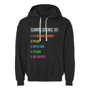 Earth Day Climate Change Scientists March Garment-Dyed Fleece Hoodie