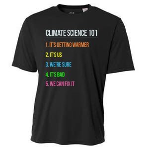 Earth Day Climate Change Scientists March Cooling Performance Crew T-Shirt