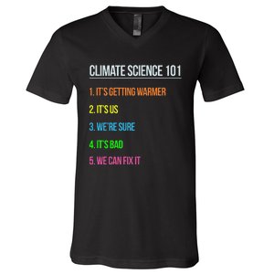 Earth Day Climate Change Scientists March V-Neck T-Shirt