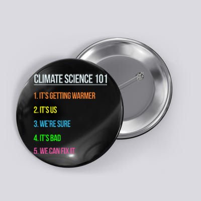 Earth Day Climate Change Scientists March Button