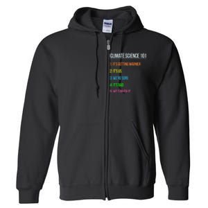 Earth Day Climate Change Scientists March Full Zip Hoodie