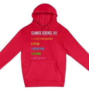 Earth Day Climate Change Scientists March Premium Pullover Hoodie