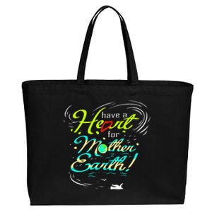 Earth Day Climate Change Cotton Canvas Jumbo Tote