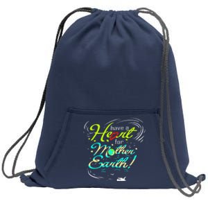 Earth Day Climate Change Sweatshirt Cinch Pack Bag