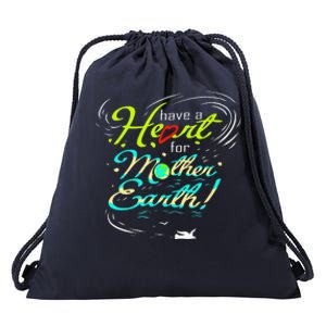 Earth Day Climate Change Drawstring Bag