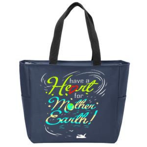 Earth Day Climate Change Zip Tote Bag