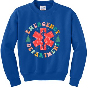 Emergency Departt Christmas Ed Er Nurse Crew Meaningful Gift Kids Sweatshirt