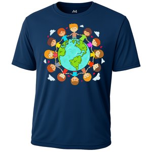 Earth Day Child Earth Day 2024 Cooling Performance Crew T-Shirt