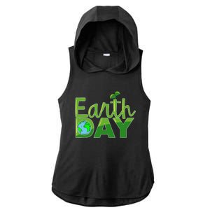 Earth Day Cute Save The Planet Nature Meaningful Gift Ladies PosiCharge Tri-Blend Wicking Draft Hoodie Tank