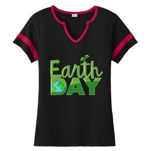 Earth Day Cute Save The Planet Nature Meaningful Gift Ladies Halftime Notch Neck Tee