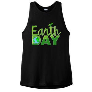 Earth Day Cute Save The Planet Nature Meaningful Gift Ladies PosiCharge Tri-Blend Wicking Tank