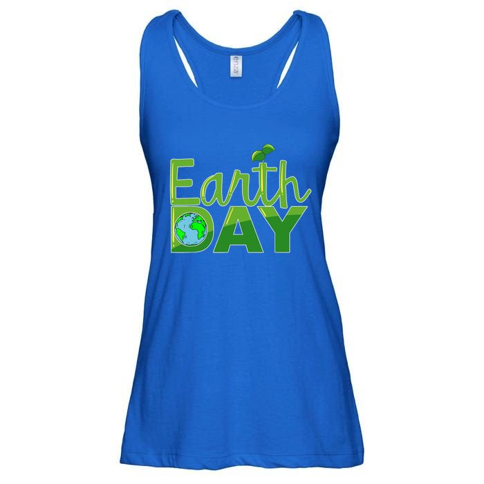 Earth Day Cute Save The Planet Nature Meaningful Gift Ladies Essential Flowy Tank