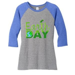 Earth Day Cute Save The Planet Nature Meaningful Gift Women's Tri-Blend 3/4-Sleeve Raglan Shirt