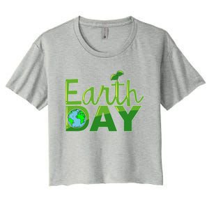 Earth Day Cute Save The Planet Nature Meaningful Gift Women's Crop Top Tee