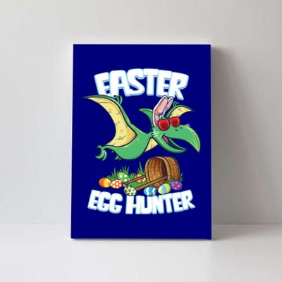 Easter Dinosaur Cute Gift Egg Hunter Bunny Ears Pterodactyl Funny Gift Canvas