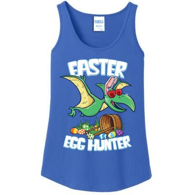 Easter Dinosaur Cute Gift Egg Hunter Bunny Ears Pterodactyl Funny Gift Ladies Essential Tank