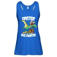 Easter Dinosaur Cute Gift Egg Hunter Bunny Ears Pterodactyl Funny Gift Ladies Essential Flowy Tank