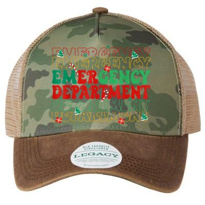 Emergency Department Christmas Ed Er Nurse Crew Legacy Tie Dye Trucker Hat