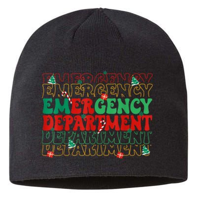 Emergency Department Christmas Ed Er Nurse Crew Sustainable Beanie