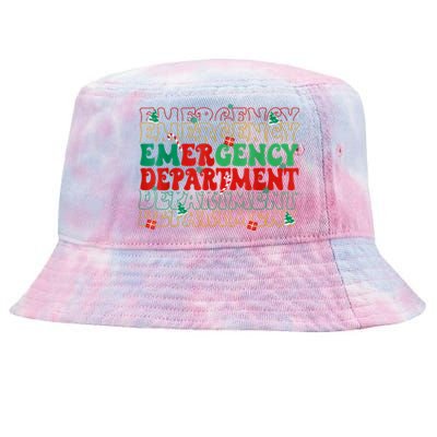 Emergency Department Christmas Ed Er Nurse Crew Tie-Dyed Bucket Hat