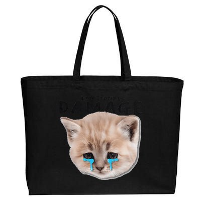 Emotional Damage Cat Cotton Canvas Jumbo Tote