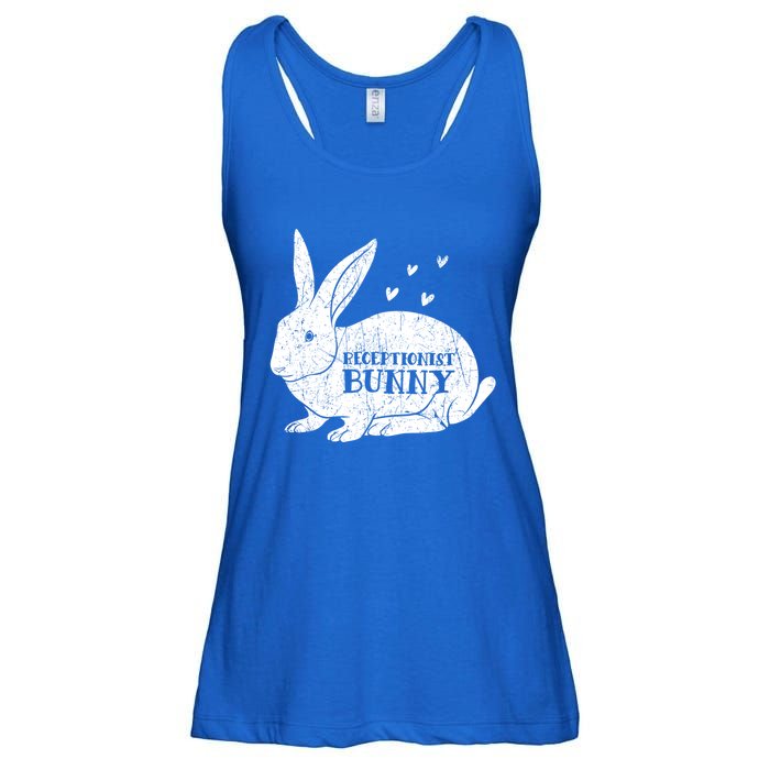 Easter Day Costume Vintage Bunny Graphic Receptionist Great Gift Ladies Essential Flowy Tank