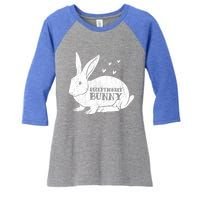 Easter Day Costume Vintage Bunny Graphic Receptionist Great Gift Women's Tri-Blend 3/4-Sleeve Raglan Shirt