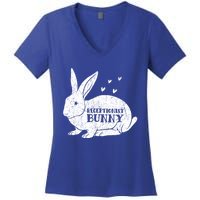 Easter Day Costume Vintage Bunny Graphic Receptionist Great Gift Women's V-Neck T-Shirt