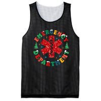 Emergency Department Christmas Ed Tech Nurse Merry Xmas Mesh Reversible Basketball Jersey Tank