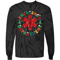 Emergency Department Christmas Ed Tech Nurse Merry Xmas Tie-Dye Long Sleeve Shirt